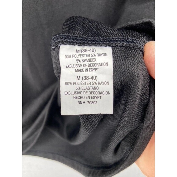 NWT Apana T-Shirt Mens Sz Medium Black Crew Neck Athletic Casual Short Sleeve - Picture 5 of 11